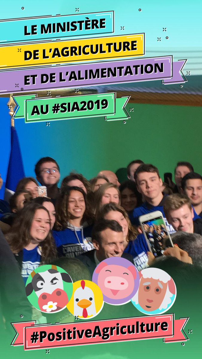 ⏰ Ne ratez pas le lancement de notre campagne #laventureduvivant en présence des ministres <a href="/murielpenicaud/">Muriel Pénicaud</a> <a href="/dguillaume26/">Didier GUILLAUME</a> et <a href="/jmblanquer/">Jean-Michel Blanquer</a> ! ⬇ 📍Cet après-midi sur notre stand <a href="/Salondelagri/">Salon International de l'Agriculture</a>
👉 Rdv sur #Snapchat pour en savoir + et découvrir nos géofilters !
#PositiveAgriculture