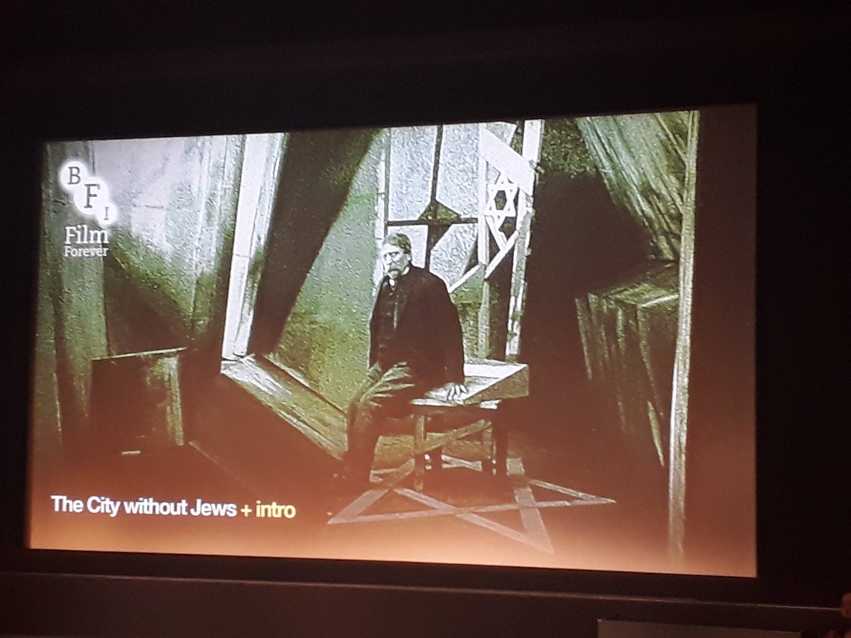 caz_rickards's tweet photo. Thanks to @BFI and Filmarchiv Austria for screening 'The City Without Jews' (1924) last night. Funny, poignant and so relevant #colourinfilm #silentfilm https://t.co/ilhv6Ud7fr