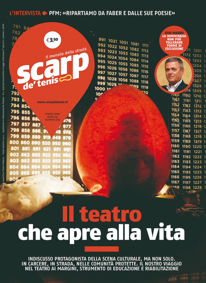 scarpdetenis's tweet photo. [ANTEPRIMA] 🌟 Ecco la nuova copertina di @scarpdetenis del mese di #marzo.
Copertina dedicata al #teatro di strada, il teatro che cura, il teatro che riabilita. https://t.co/5X55i5ggMq