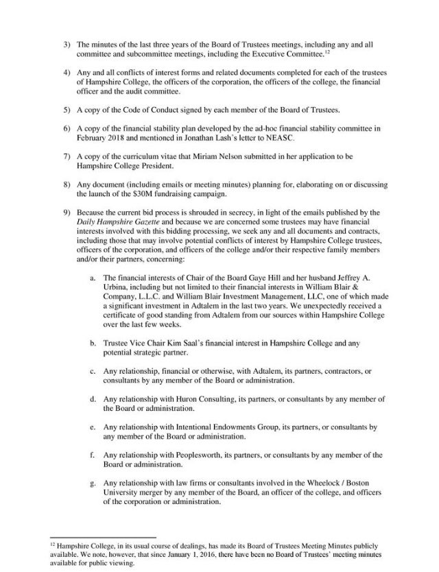 HampshireSave's tweet photo. Our letter to the AG #savehampshire #toknowisnotenough
#hampriseup
#nonsatisscire
#disrupthighered https://t.co/BtB6IuEBl0