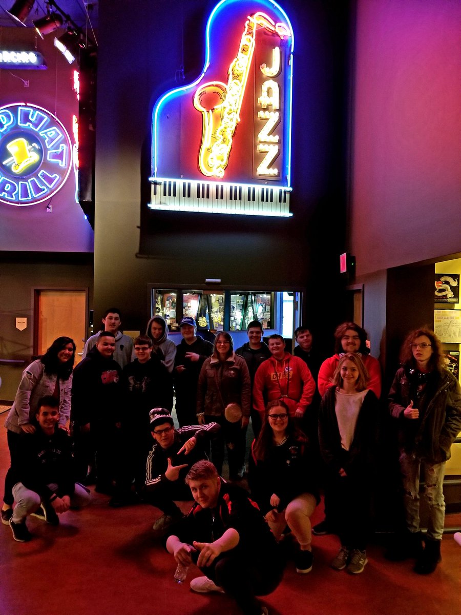 BHSCardinalBand's tweet photo. A lot of fun learning at the American Jazz Museum this afternoon. Can't wait to get to playing after this experience learning about the greats of jazz. https://t.co/iCy5xSGPo1