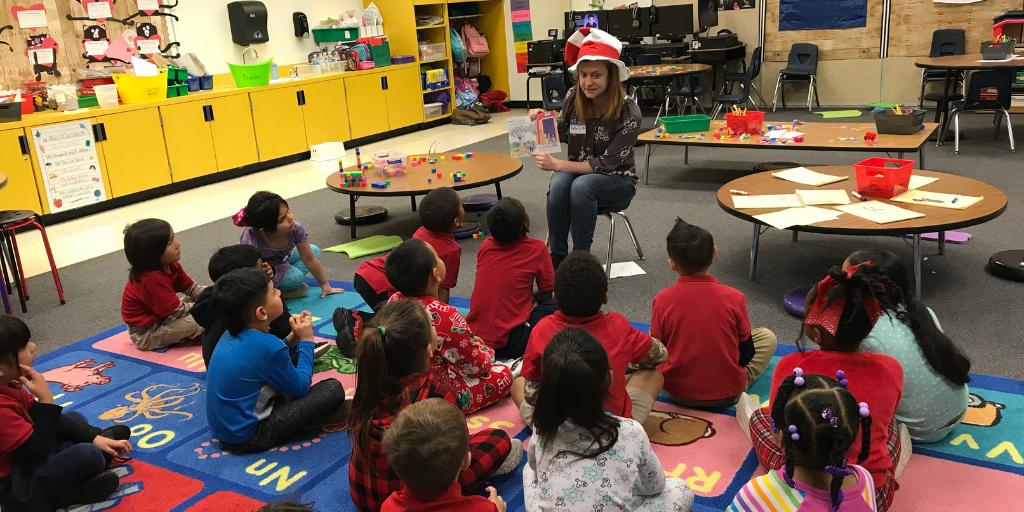 Bridgepoint_Ed's tweet photo. Last week employees at several locations helped celebrate Dr. Seuss’ birthday by reading to elementary school children as part of @NEAToday’s #ReadAcrossAmerica event. #liveunited @unitedwaysd https://t.co/HAHPiqcBzZ