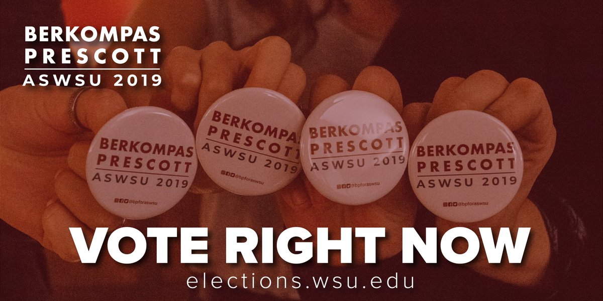 Vote Quinton Berkompas and Jhordin Prescott for ASWSU President and Vice President at elections.wsu.edu! #BPforASWSU #ForwardTogether