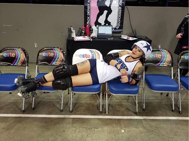 Bout_Betties's tweet photo. coyote949
I love my sponsor @rollerderbyelite so much but I took a moment in their sponsored penalty box pregame because I was not visiting during game time. Lol #drdmvp #mhcmvp #jammer #sponsor #skater #iamelite #rollerderbyelite #skatebetter #rollerderby #d1champs #wftda #β¦ https://t.co/8YyQfAs1tK