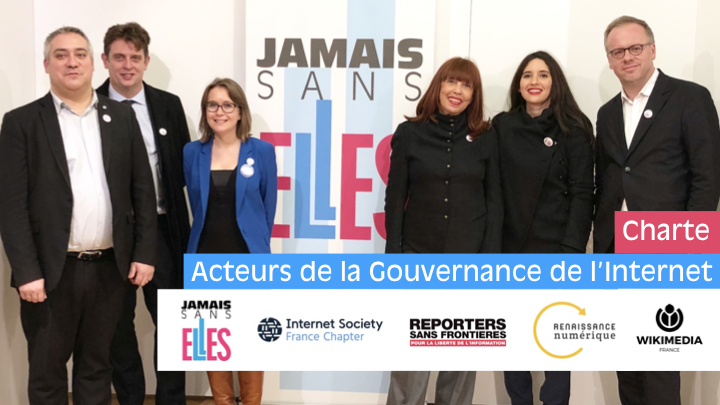 JamaisSansElles's tweet photo. En novembre 2018 #JamaisSansElles lance une charte pour les acteurs de la gouvernance d'Internet avec @isoc_france @RSF_inter @RNumerique 🌐 🖥 https://t.co/IzqUJRDme4 cc @igf2018paris #WomenInTech #IGF2018 #IntGovForum https://t.co/5VK7ulElWN