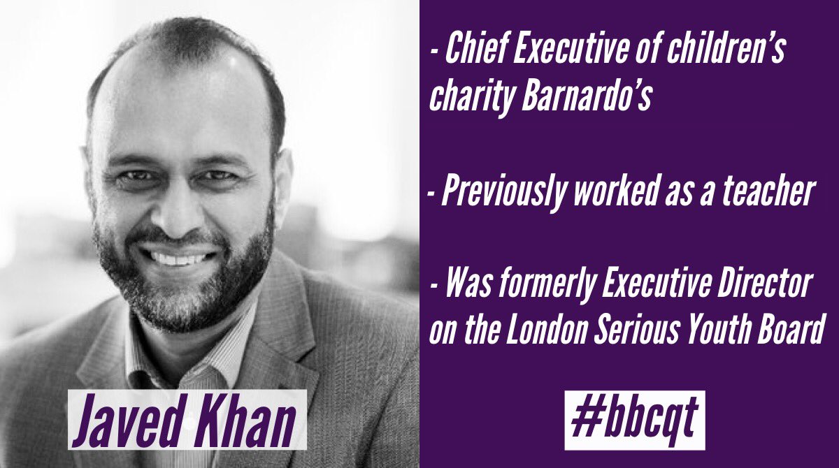 bbcquestiontime's tweet photo. Barnardo’s CEO @JavedKhanCEO is also on the #bbcqt panel this week https://t.co/3KyHycnt8j