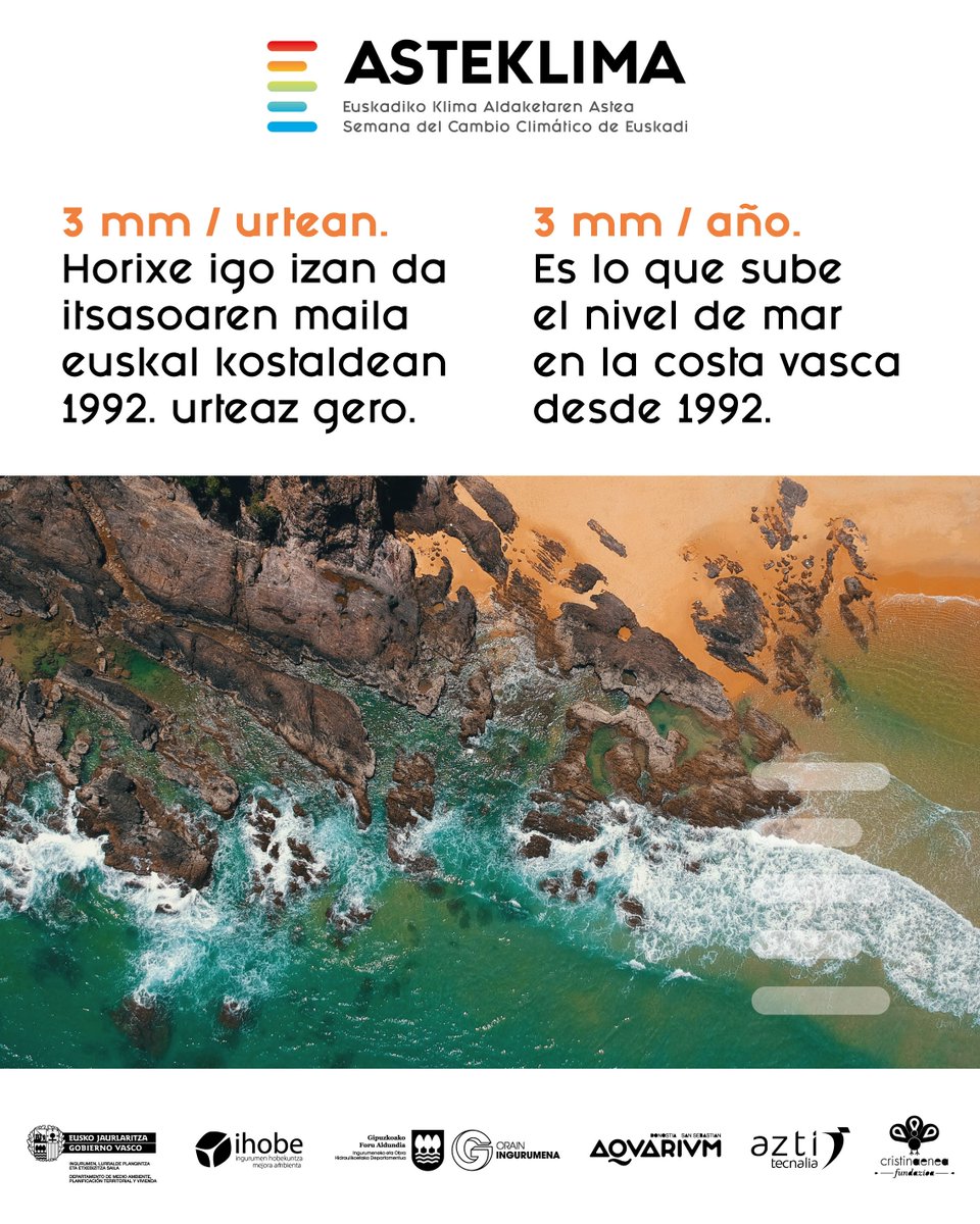 azti_brta's tweet photo. El cambio climático es un hecho demostrado.¿Cómo afectará el cambio climático a la costa vasca? 
https://t.co/muZeOgXe8H

@ChangeTheCC2019 #asteklima @aquariumss @cristina_enea https://t.co/ocriotZ5it