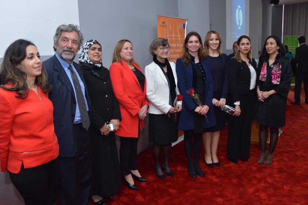 MarieAVeilleux's tweet photo. Très fière d’avoir  lancer régionalement notre programme @EBRD ´Women in Business’ aujourd’hui à Tanger avec @AmbUEauMaroc et nos 2 banques partenaires @BMCEBankAfrica et @BMCI_BNPP. #Maroc https://t.co/1nLEXKeEfn