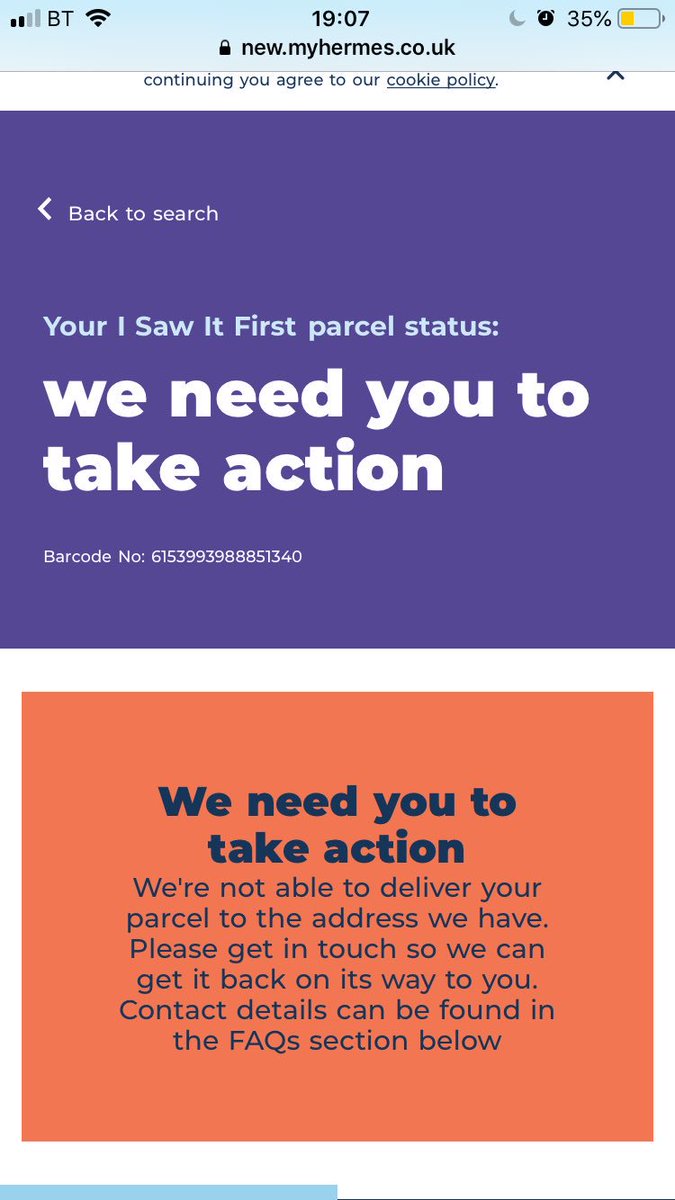 HannahMelvin2's tweet photo. @Hermesparcels Can you please help me with what I need to further do. Thanks! https://t.co/YhWDHimose
