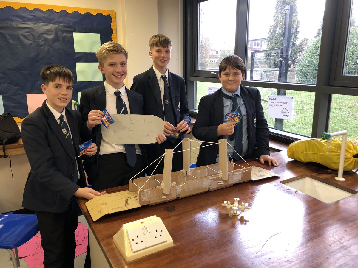 verulamstemclub's tweet photo. Thank you @TfL for an inspiring day of STEM for our @verulamschool year 8 students. Our students enjoyed understanding how bridges and tunnels are built and how expensive they are too! The best part of the day was building a river crossing. @VerulamMaths @VerulamScience https://t.co/VpgfiVpF02