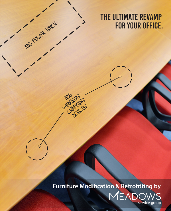 charge_spot's tweet photo. Update your existing furniture to better suit your employees' current needs. This is how Meadows and ChargeSpot are doing it! #wirelesscharging #gochargespot

https://t.co/KOLsy2ifuv https://t.co/6PQGJISjCR