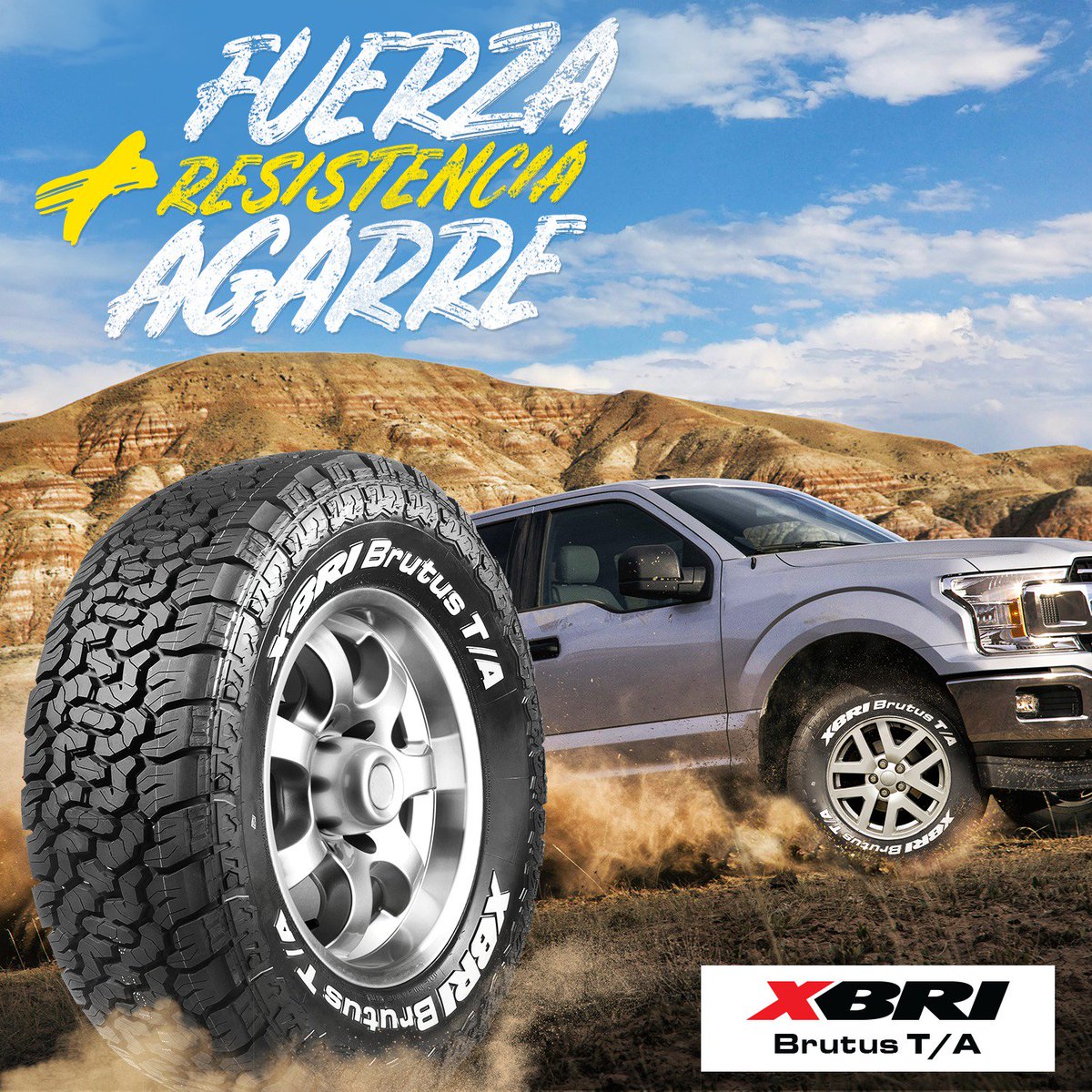 xbrioficial's tweet photo. XBRI tecnología y calidad en neumáticos presenta el nuevo XBRI Brutus T/A.
Un neumático todo terreno con Calidad y Desempeño superiores. https://t.co/2sKXzTIklN