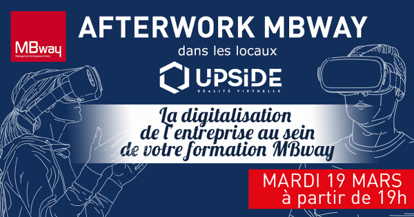 franck_vitalis's tweet photo. 🎁Invitation Mardi 19 mars 
Vous êtes étudiants ?
Vous envisagez commencer un #MBA ou un #Bachelor ?
Venez participer à l'#Afterwork : La digitalisation de l'entreprise au sein de la formation @MBwaySchool #montpellier_ 
📍@UpsideVr 
📌 83 Rue François Coli  34130 @MauguioCarnon https://t.co/ets7zZfG5V