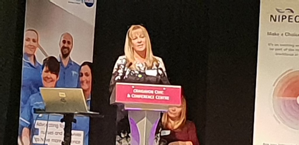 Fiona57061071's tweet photo. #NIPEC19 Caroline Diamond & Gillian Morrow speaking at the NIPEC conference leading the way for midwifery in N.I. https://t.co/AdA2QlPTYI