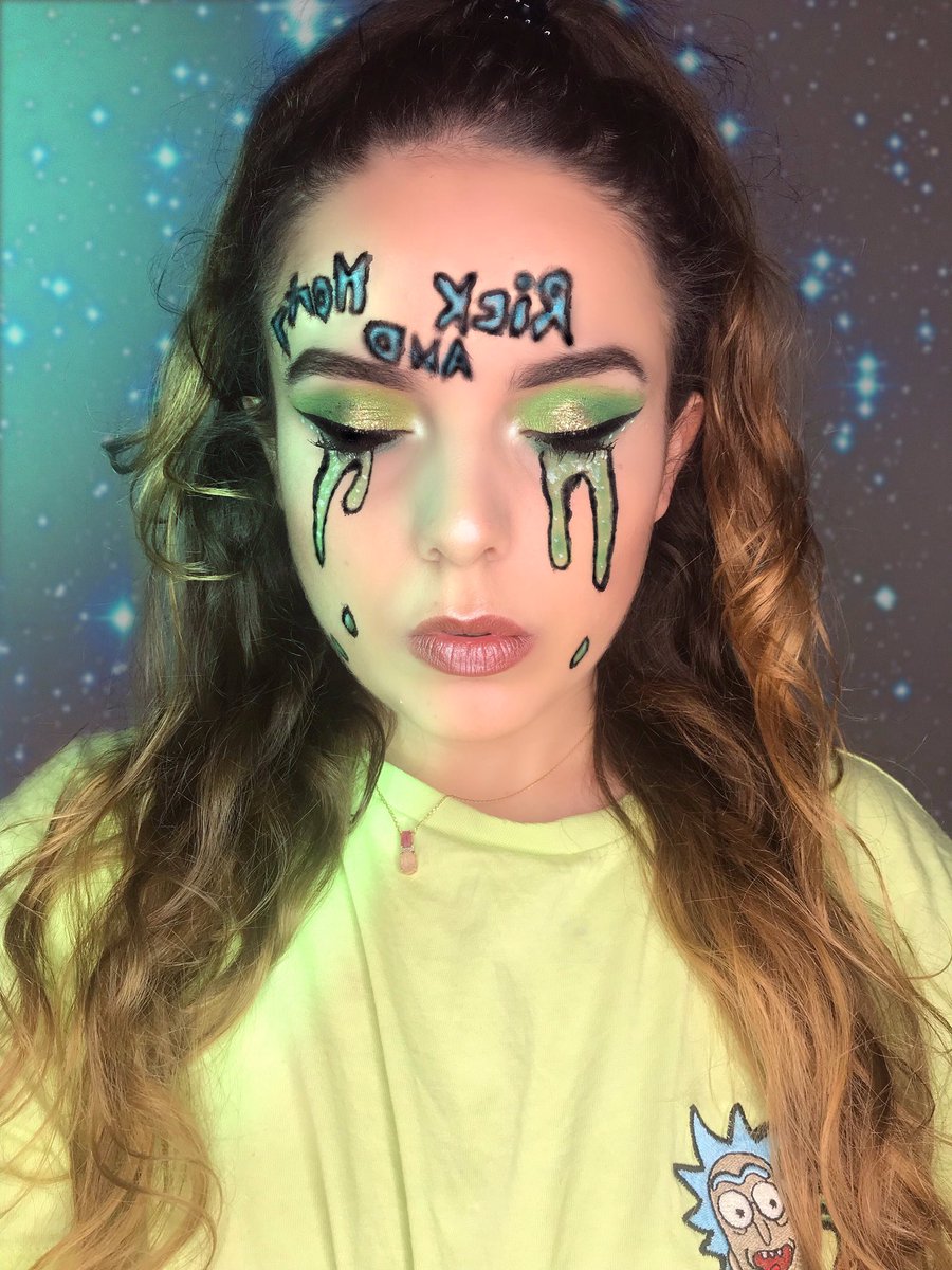 #RickandMorty @RickandMorty by me 🔫🏜❤️ #makeup #artisticmakeup #me #makeupenthusiast