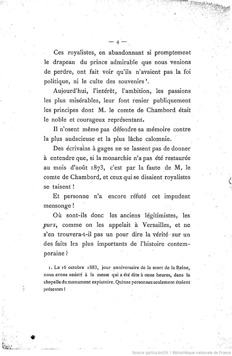 MemesLegitimes's tweet photo. (Bref texte de Ch. de Rocmont sur la tentative avortée de restauration monarchique en 1873, au passage) https://t.co/1FzC3nRZxm