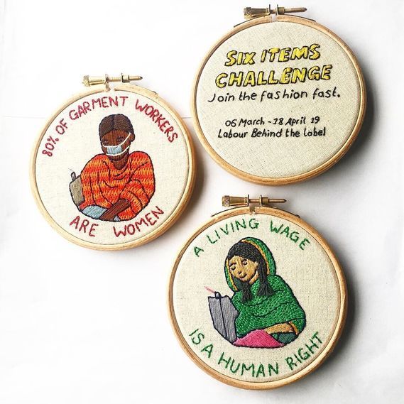 monstersn16's tweet photo. Over on instagram I am following a lovely account tickover_ who will be auctioning off 10 beautiful hand embroidered pieces, each on a topical theme to raise money for noble @labourlabel. March 13th one piece will be up for auction, follow her account โจ
https://t.co/QXHDTRZQSq https://t.co/PnzT57Ok9t