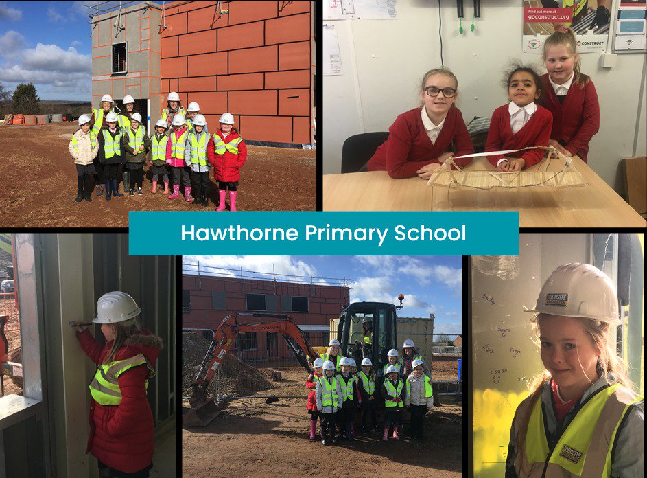 kierconstruct's tweet photo. #kiernotts team had a great day with teachers and children from Hawthorne Primary School who took part in a steel signing of their new school yesterday #teamscape #loveconstruction #shapingourcommunities #shapingyourworld https://t.co/ryZzxV5Mh1