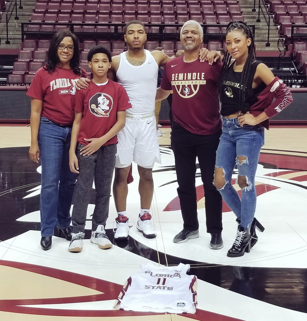 Ktrinanic's tweet photo. The Nichols Family celebrating our Senior 'Nole https://t.co/OxCYFQ9g0m