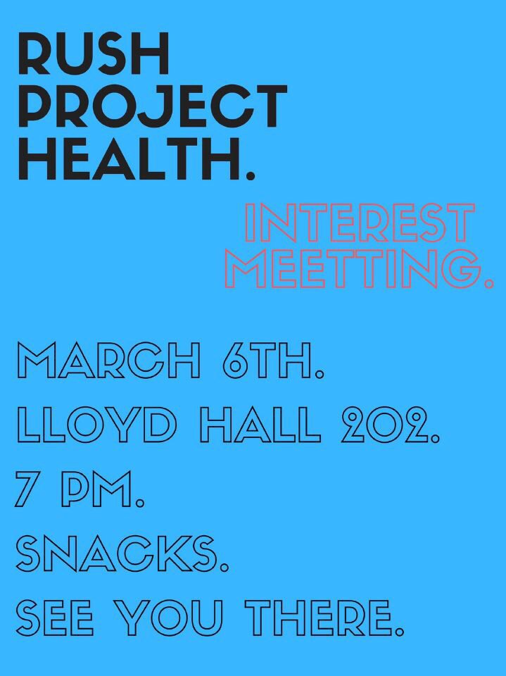 HlthAmbassadors's tweet photo. interested in becoming one of those health people? come see us tonight! https://t.co/8SsgB1kQG0