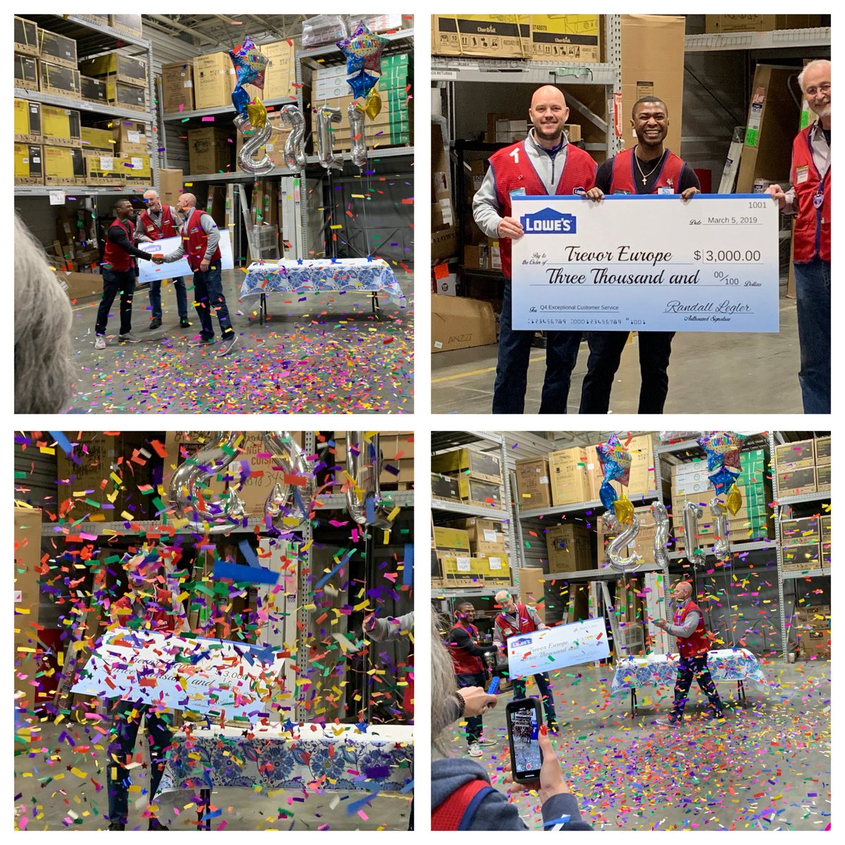 Legler1363's tweet photo. Another $3000 and 5 days off give away for taking care of customers and driving sales. Congrats to Trevor and team 2612. Thanks for all you do #SSEI #winner  @brianr3159 @DWoww1210 @TweetUsR30 @BillyCeeCee https://t.co/L9ko4sJIKp