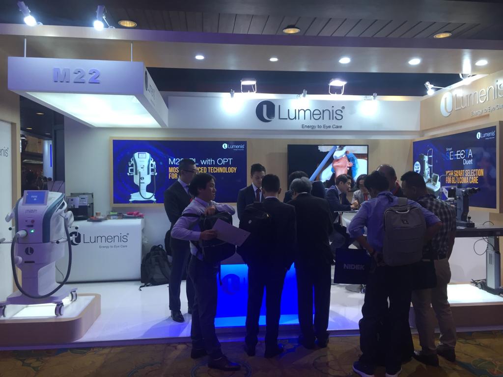 ApacLumenis's tweet photo. Here are a few inside snapshots from what transpired at the day 1 of APAC. 
Get to witness the advanced revolutionary technology, M22 OPT @ Lumenis Booth #A01- #A02.
 #Ophthalmologist #M22OPT #APAO2019 #APAO #PowerYourVision https://t.co/rGH9e0pAd7