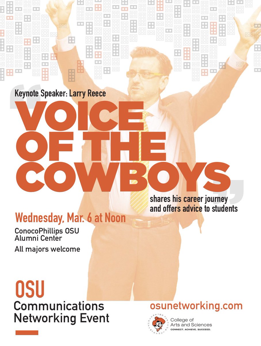 osusmsc's tweet photo. Today’s the day! We will kickstart the event with keynote speaker Larry Reece at 12 p.m. Get here and save a seat! #casconnect https://t.co/XThCV0MdiV