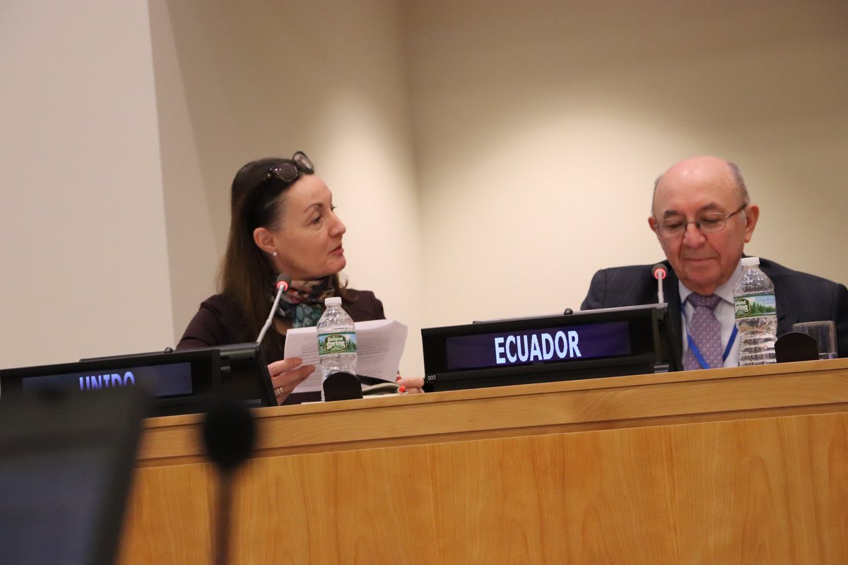 UNIDONewYork's tweet photo. The role of industries & cities in transitioning to a circular economy was at the forefront of an interactive panel discussion yesterday. We are pleased to have had Amb. Luis Gallegos, Amb. Darja Bavdaž-Kuret & several experts speaking about their experiences.
#MakingItCircular https://t.co/N5MjVzHwTD