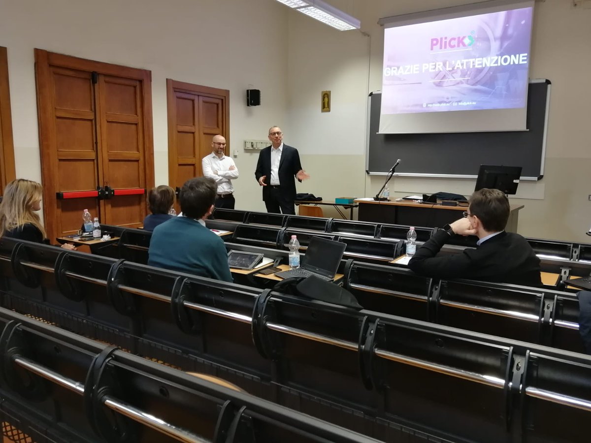 plick_eu's tweet photo. Oggi, abbiamo incontrato i partecipanti al corso di Alta Formazione "FinTech, InsurTech e RegTech" del @CeTIF1 - Universitร Cattolica. Si รจ parlato di #Plick, di #innovazione, di #pagamentidigitali e della forza dellโunione fra #startupfintech e istituti di credito.
#bankpartner. https://t.co/QgZL6LwXwZ