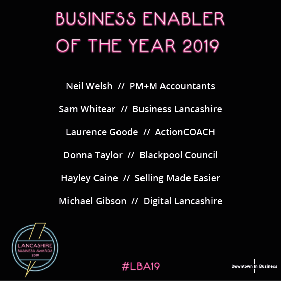 Who would you vote as the 'Business Enabler of the Year'? 

Submit your vote here: buff.ly/2AsF6C0 

#LBA19