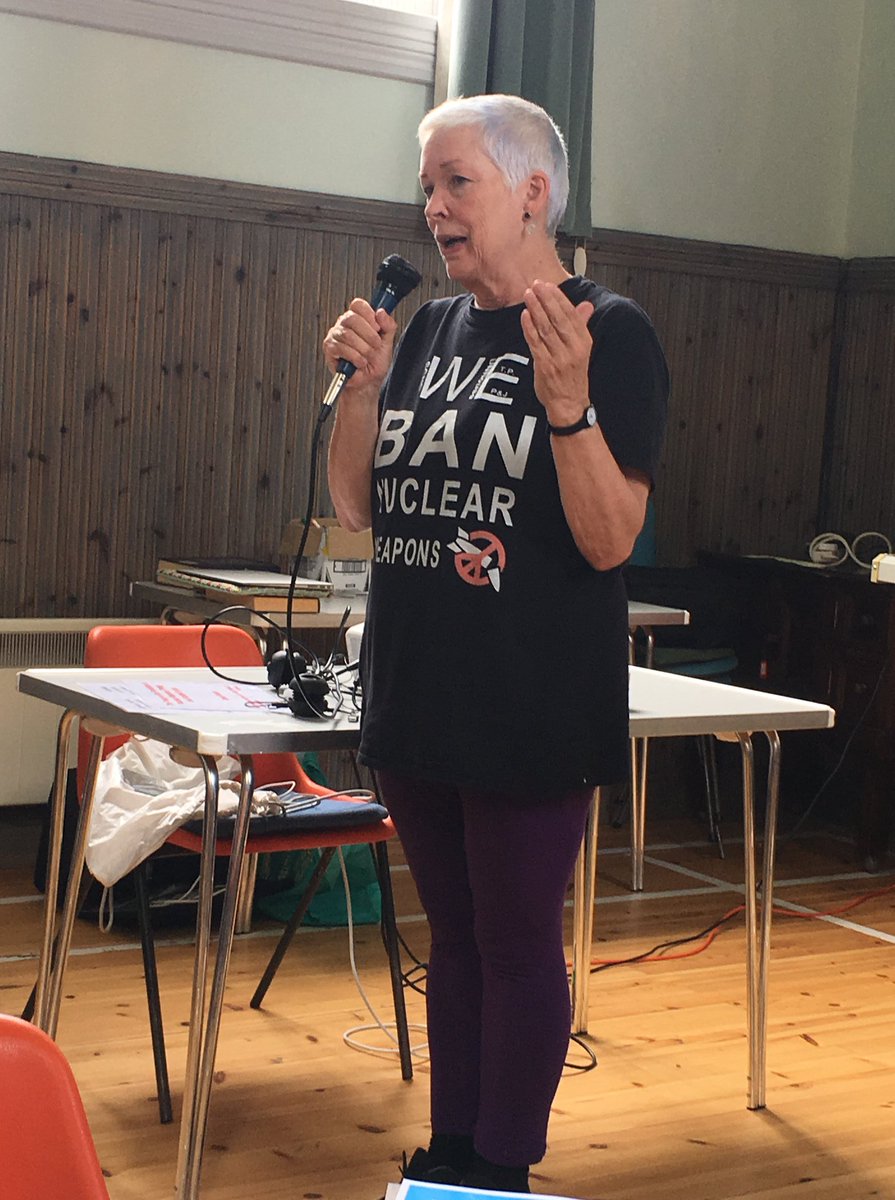 As part of #WomenOfCND we have Janet Fenton, vice chair of Scottish CND. 'Nuclear disarmament is a lifelong commitment and I see peace as 'green' and feminist. She is part of Scottish WILPF, Nukewatch, Trident Ploughshares and ICAN to name a few. #IWD19 bellacaledonia.org.uk/2019/02/03/nuc…