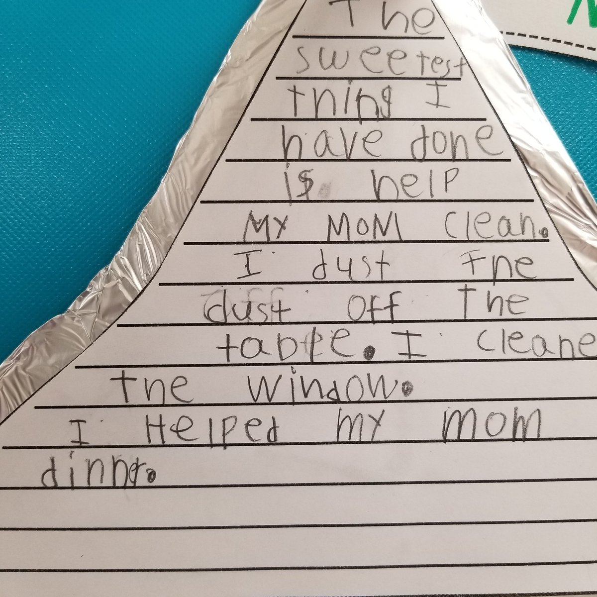 acalhoon4's tweet photo. Amazing punctuation skills in kinder and 1st. Check out the beautiful handwriting.  #iammilam #BeTheOne #MilamMemories #iamwfisd https://t.co/nTUmsr7v2x