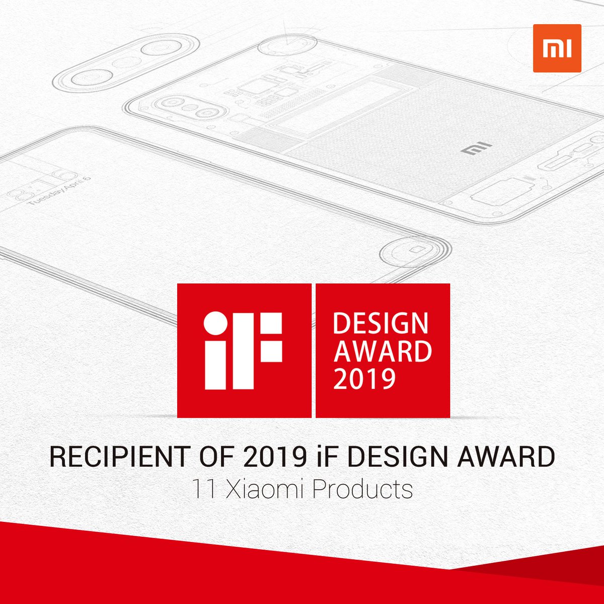 Xiaomi_Kenya's tweet photo. BREAKING NEWS; 

#Xiaomi Just Won 11 @iFDESIGNAWARD
Awards in 2019 
🏆 #MiMIX3
🏆 #Mi8Pro
🏆 #MiAdjustableSmartDeskLamp
🏆 #MiInductionCooker
…
…
…
And 7 other products… indeed
#Xiaomi is making innovation for everyone truly happen now! https://t.co/EY1xERbIws
