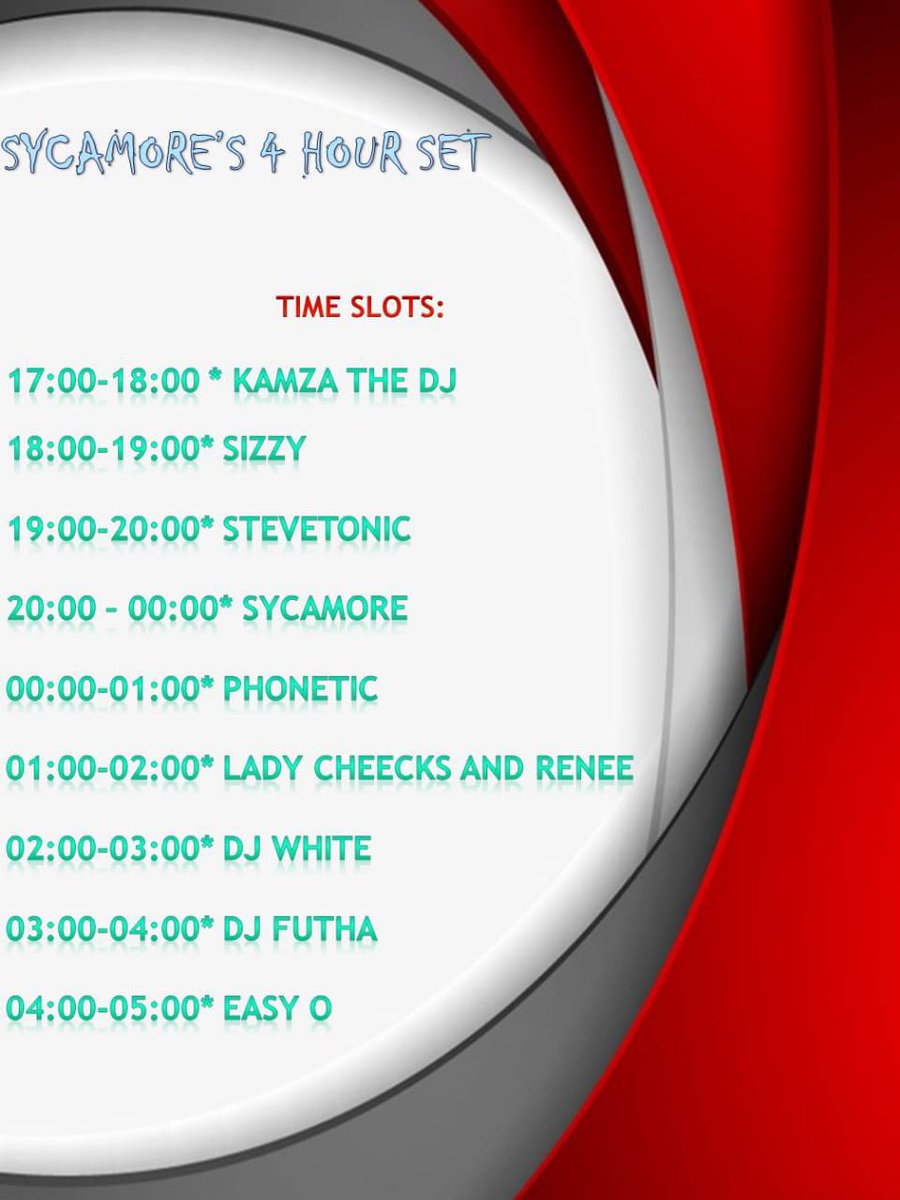 RealSyca's tweet photo. Sycamore's 4 Hour Set... A set of nothing but #amapiano https://t.co/yYMyDZu63U
