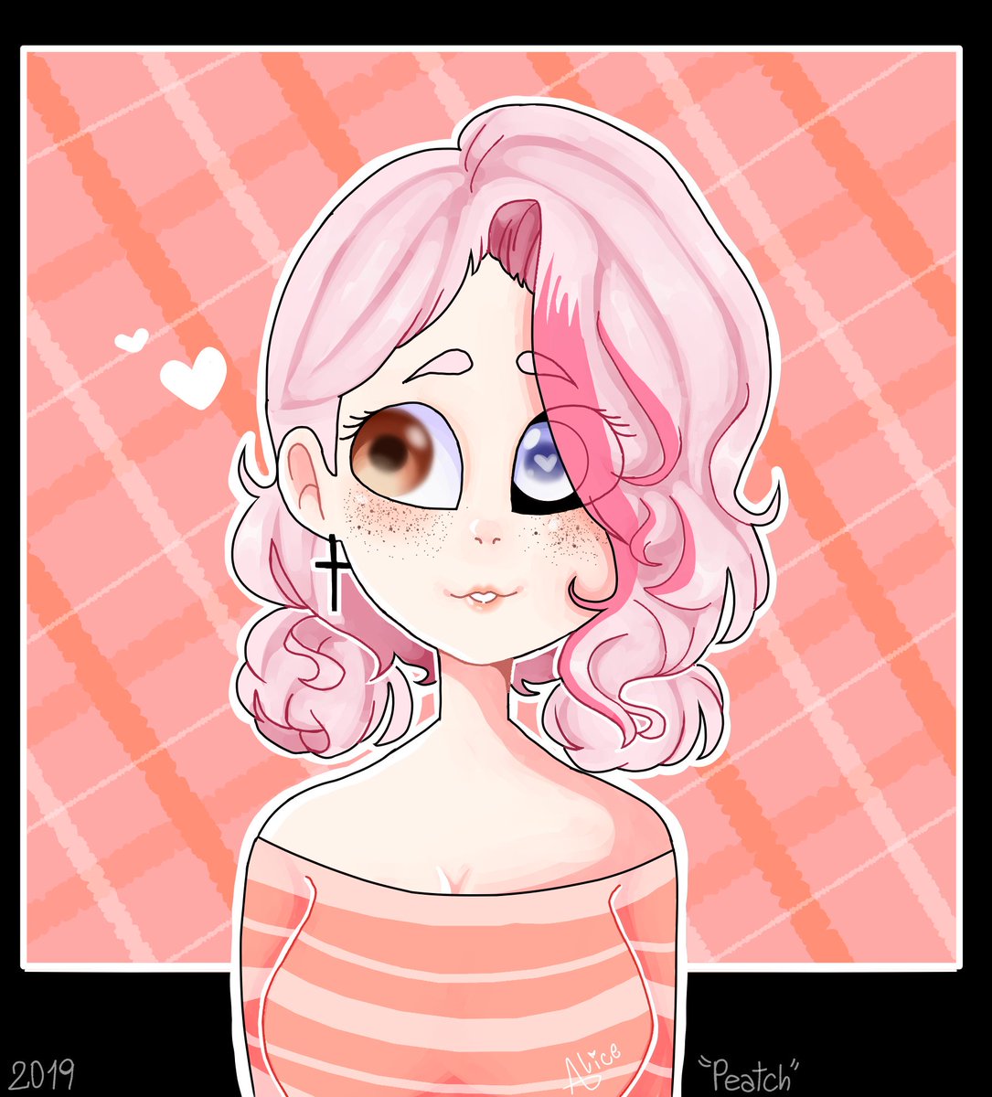 alicesweetart's tweet photo. Peatch! 
Dibujo de meg uwu
#FHSZ3R0 #FHS #FNAFHS #myart https://t.co/tdDbCCmstN