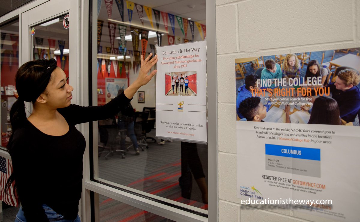 It's scholarship time! <a href="/GMHS2019seniors/">GMHS2019</a> <a href="/GMHS_Counselors/">GMHS Counselors</a> <a href="/DrJaivir/">Dr. Jaivir Singh</a>  @GarileeO  <a href="/vblubaugh1/">Victoria Blubaugh</a> <a href="/SE_Messenger/">Southeast Messenger</a> <a href="/GMschools/">Groveport Madison Schools</a>  educationistheway.com