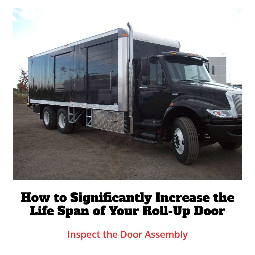 It's a good idea to inspect the door assembly regularly, at least weekly. From the outside, check for damaged panels, worn or frayed cables or pull straps. Any evidence of cable or pull strap problems should be corrected as quickly as possible. bit.ly/2Hz3isX