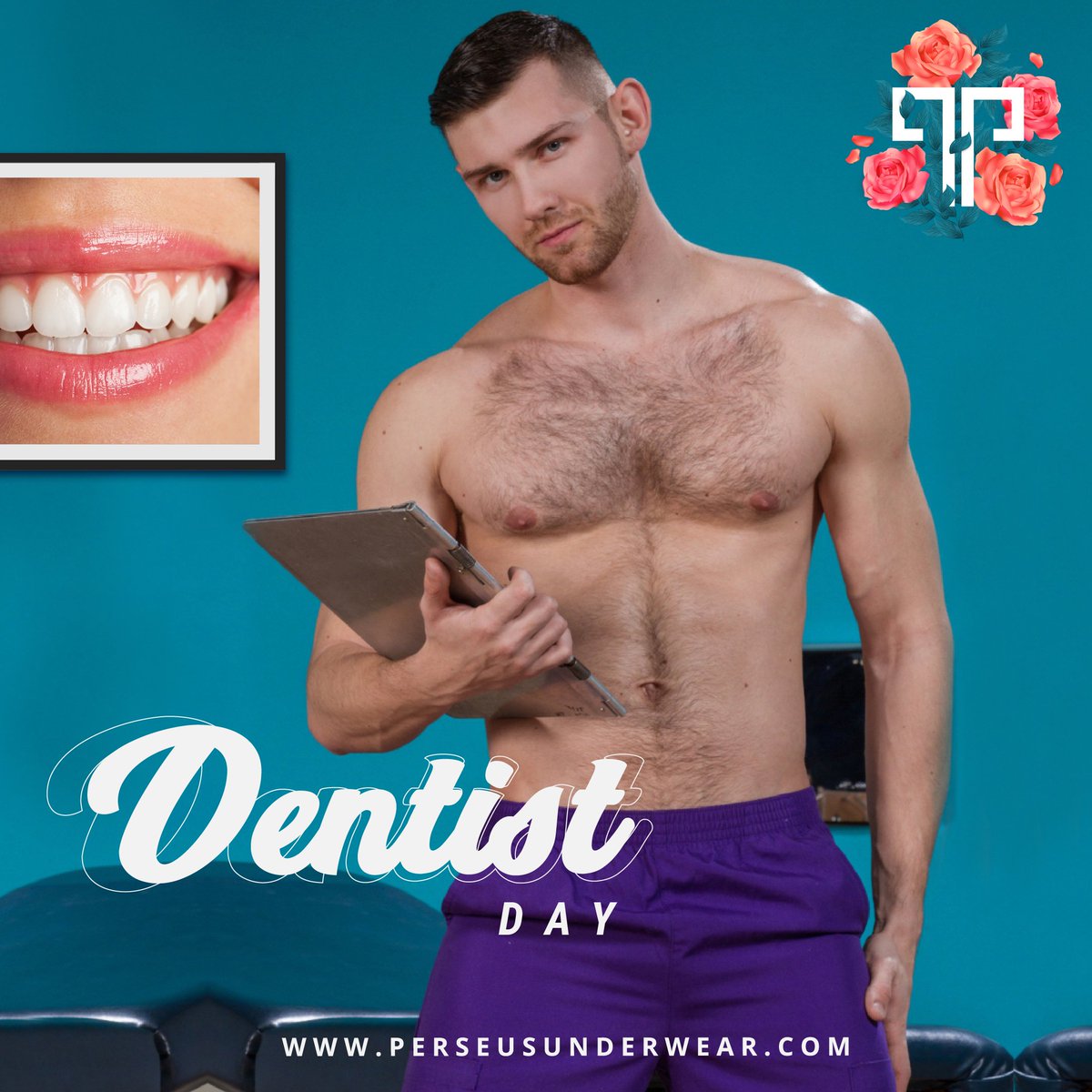 PerseusUnderw17's tweet photo. It's the #DentistDay 👨‍⚕! Start using floss daily and show off your great smile 😁

#BeStrong #BeBrave #BePerseus #mensunderwear #undies #Briefs #Trunks #BoxerBriefs #Jockstraps #Thongs #Swimwear #Harnesses #fashionformen https://t.co/q0brWFw7jP