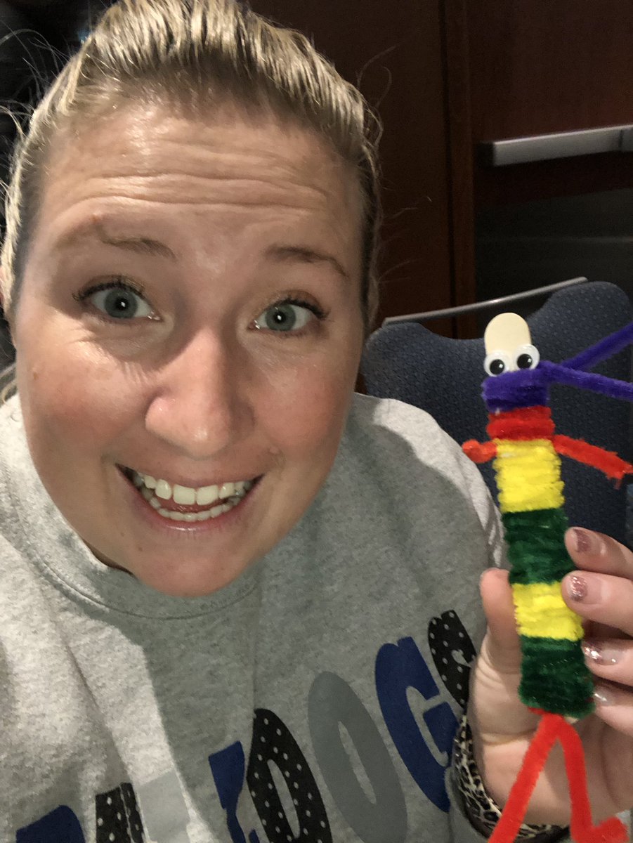My inchworm who attended “The Meeting” #creativityproject #NCTIES19