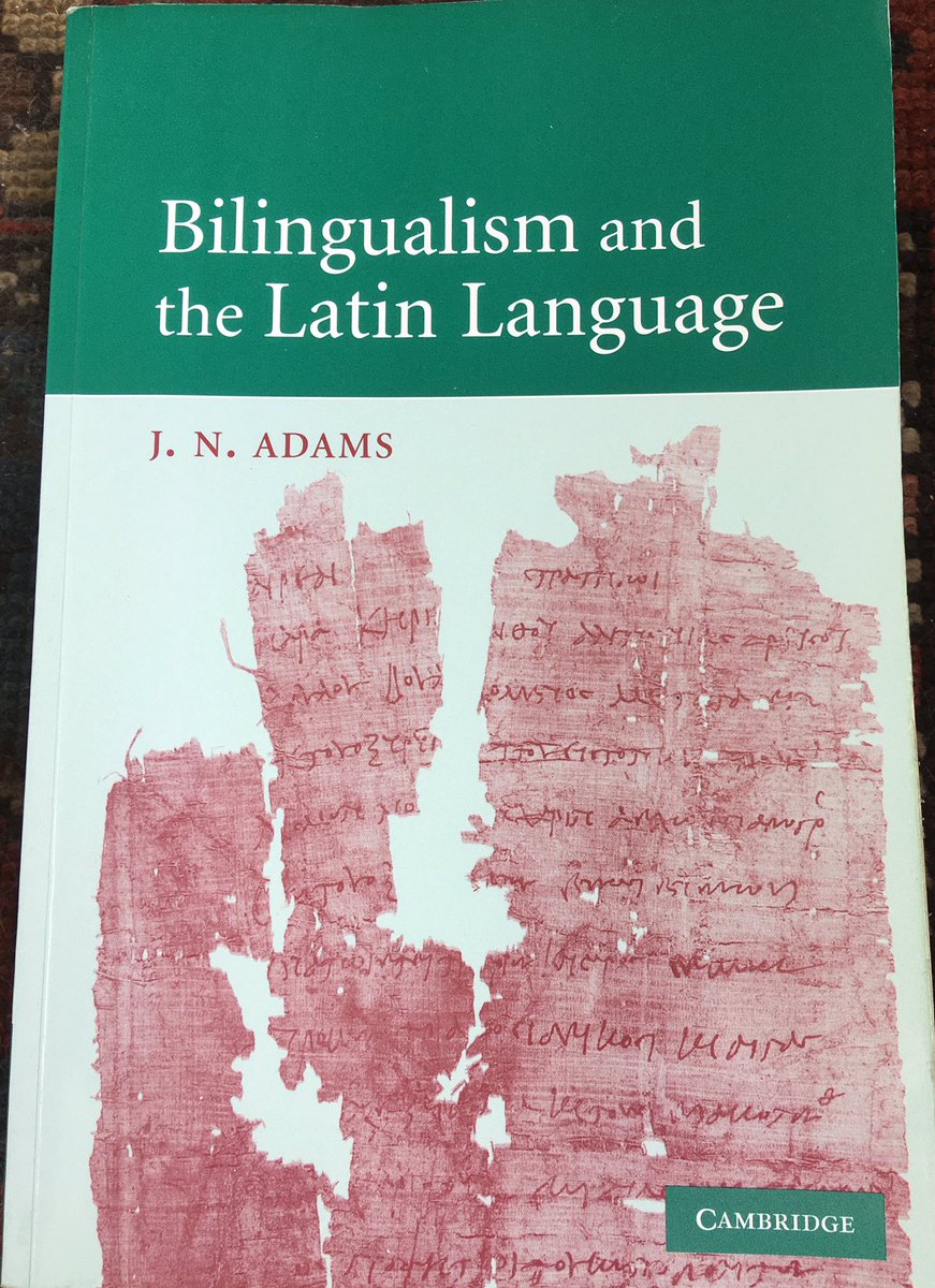 ceadela's tweet photo. After hearing fascinating lecture by @LatinNowERC on sociolinguistics in Roman world @ARLTClassics Day organised by @ClassicsLSF I found 2ndhand copy of Adams + inserted TLS review by MB at Hellenic Book Service stall - euge! https://t.co/CigW9S6E4k