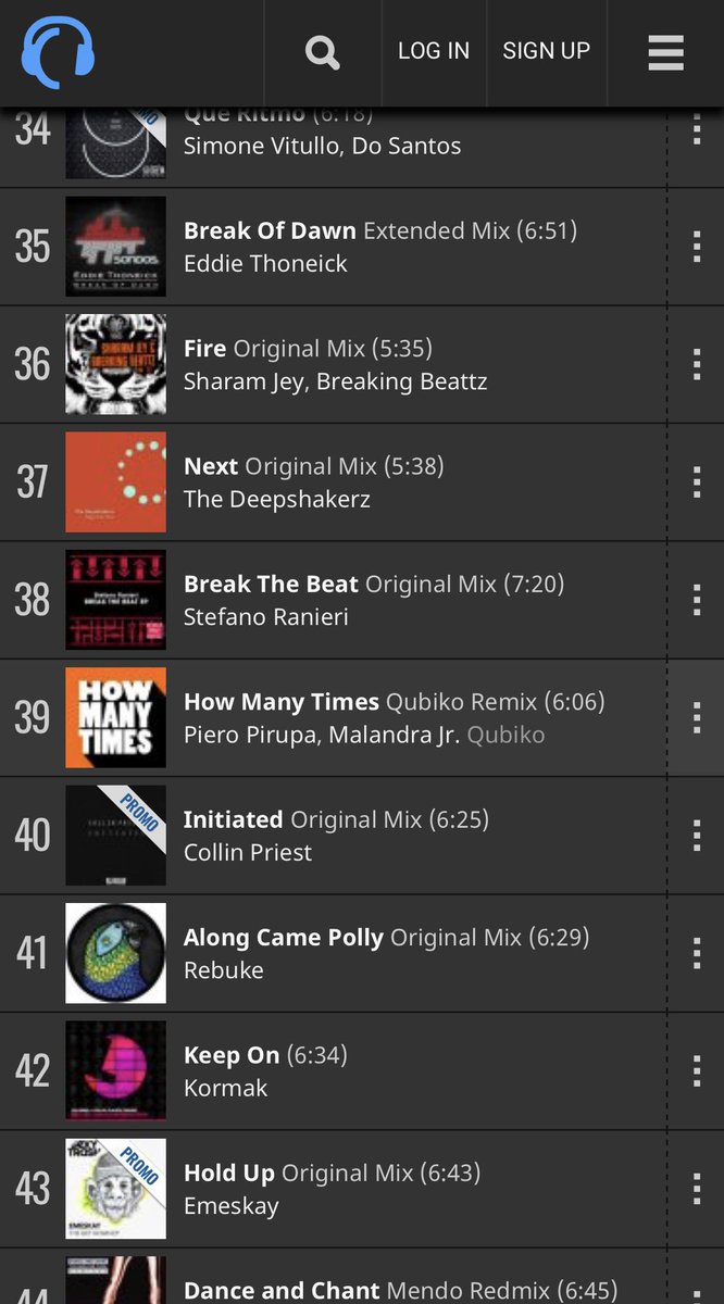 On #40 Tech House top 100 and still going up