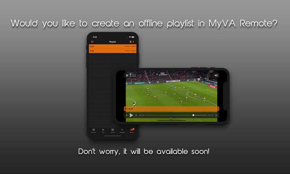 MyTPE's tweet photo. Well we promised new things in 2019!! First we delivered #MultiAngle and we are now preparing for offline playlists in #MyVARemote. Allowing you to create a playlist on your device, live during the match and present the video even without an active network connection! #ComingSoon https://t.co/bvboJ26nGZ