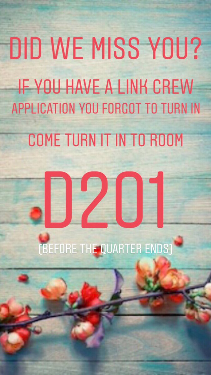 If you forgot to turn your application in don’t worry! We will continue to accept them until THIS Friday!