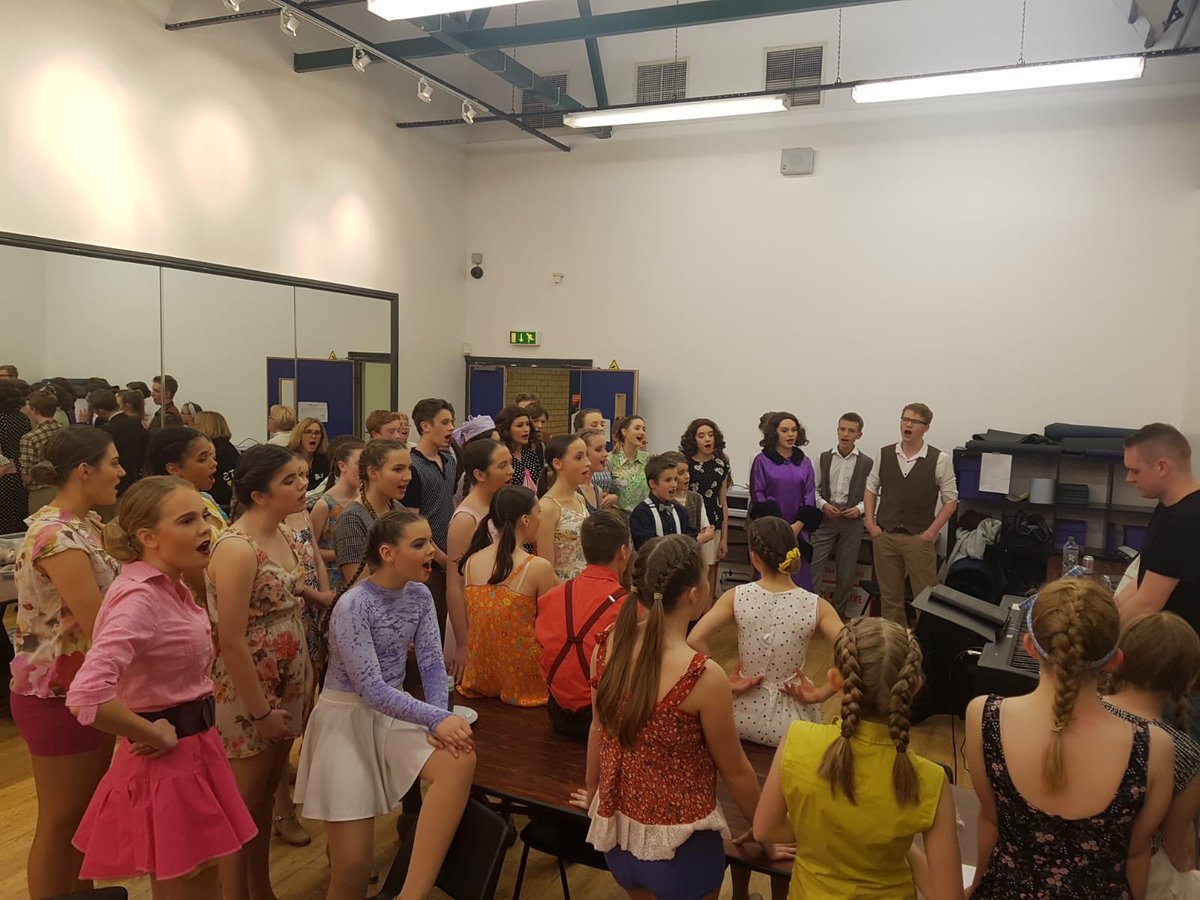 And we’re off!! We had a fantastic opening night last night and it can only get better from here! Here’s our wonderful cast warming up before the show last night💟💟  Bring on the rest of show week!👏🏼