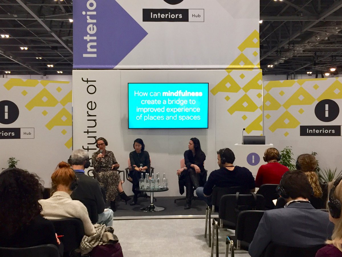 Excellent debate with @HOKNetwork @HOKLondon on how to place people at the heart of a design brief to create a nurturing, supportive workplace culture, the role of mindfulness, and simple, low-cost methods to enable people to be their best at work. #Futurebuild2019 #InteriorsHub