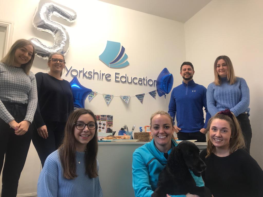 More celebrations today for our 5 year anniversary! Representing Yorkshire Education in blue!