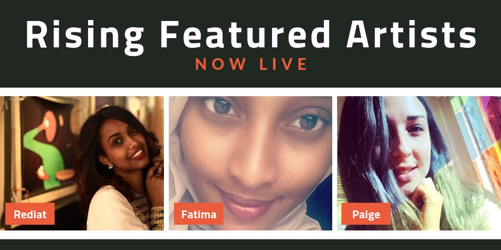 RisingArtAgency's tweet photo. 📣 THEY'RE LIVE! 📣

Meet @Redi_Abay, @__siyam__ and @paigeal69771083, our new Featured Artists.

Exploring film, illustration and installation (and much more in between), these are 3 seriously talented young women. 

CHECK THEM OUT >>> https://t.co/HKSdDFrRuC
