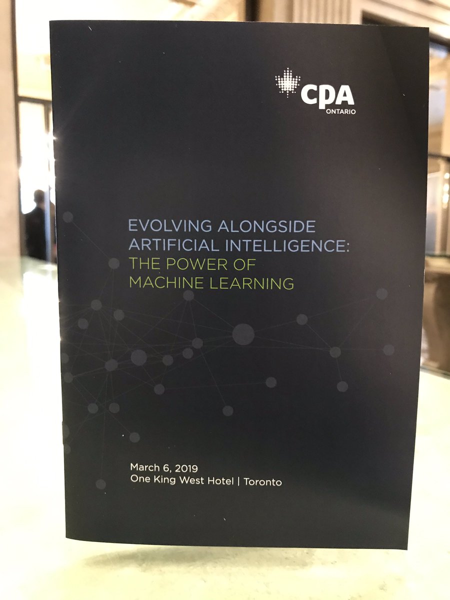 CPA_Ontario's tweet photo. Our #EvolvewithAI are here for an in-depth discussion about #MachineLearning and what it means for CPAs. https://t.co/RW8PpHgtxl