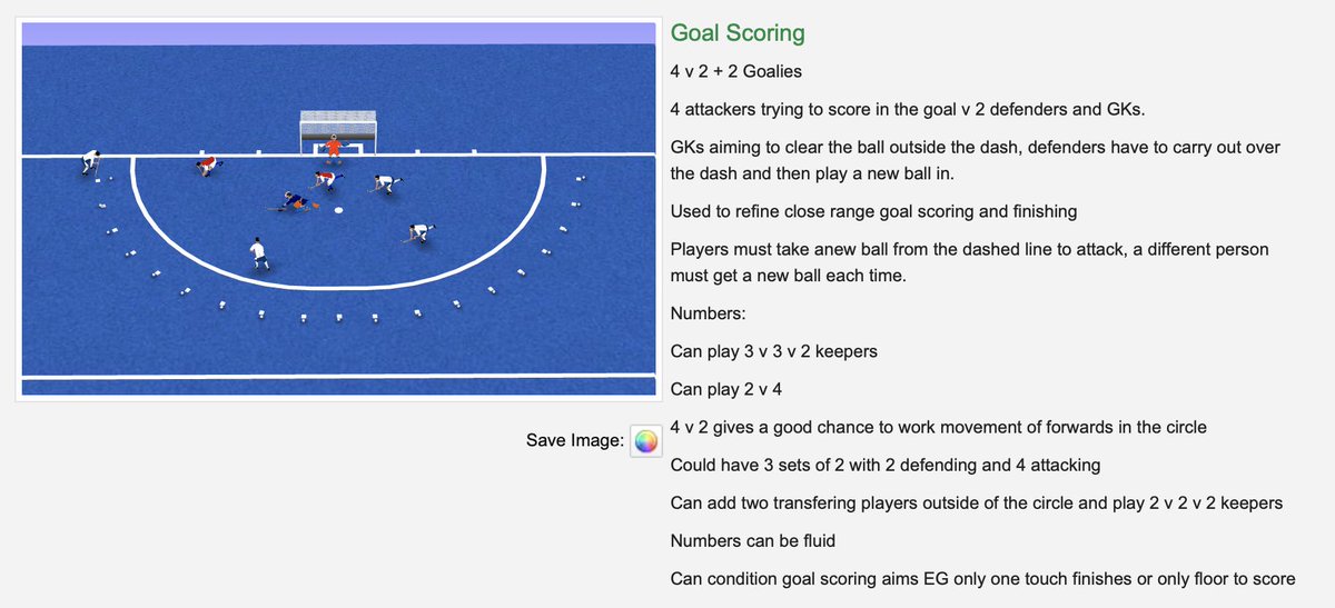 FowerakerE's tweet photo. Goal scoring game:
This was super fun this week, it evolved from some technical work on goal scoring! Liked having balls set up on dash lines, got very very competitive when players new there was only so many balls availible. #HockeySession #SessionIdeas #GoalScoring https://t.co/IY5bJtlakW