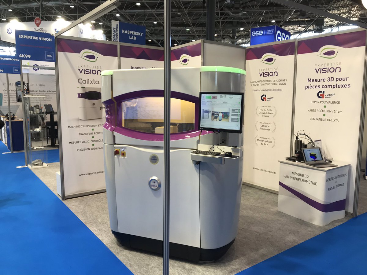 expertisevision's tweet photo. Très belle 2nd journée 🤩 Stand 4 K 99 @expertisevision @Salon_GI @smart_industrie Découvrez #Calixta3 Machine d’inspection et sa Caméra 3D 🎥(interférométrie) #innovation #Industrie40 cc:@Thesame74 @CoboteamRA @Minalogic @CCI74 @AURAentreprises @LaFrenchFab @LabelMontBlanc https://t.co/qED0IZwukr